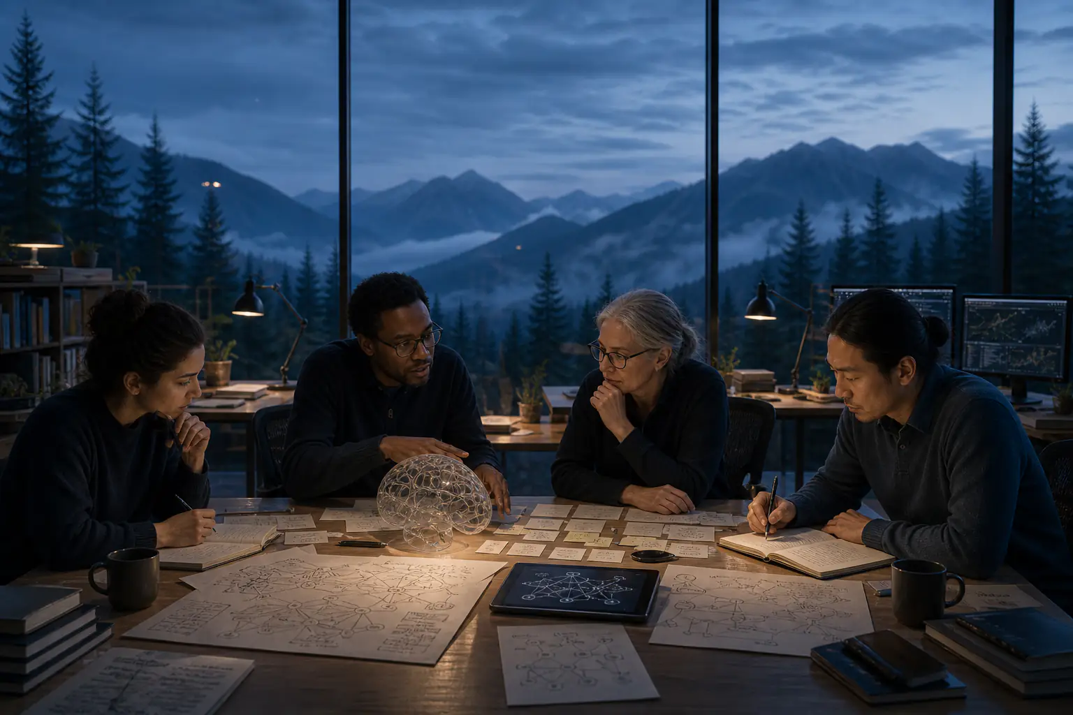 Adult learners and researchers studying cognition and knowledge formation